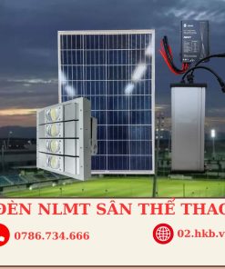 ĐÈN LED SÂN BÓNG NĂNG LƯỢNG MẶT TRỜI KẾT HỢP ĐIỆN LƯỚI CÔNG SUẤT 100W