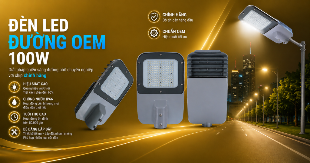 Đèn LED Đường OEM Philips 100W